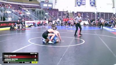 138 lbs Cons. Round 4 - Adrian Bacon, Horseheads Sr HS vs Max Collins, Elmira HS