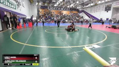 235 Girls Cons. Round 1 - Aureliana Velazquez, Monte Vista vs Lesly Angel, Calexico