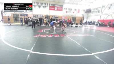 100 lbs Semifinal - Alyse Domingo, Washington (Fremont) vs Navjot Waraich, Dublin