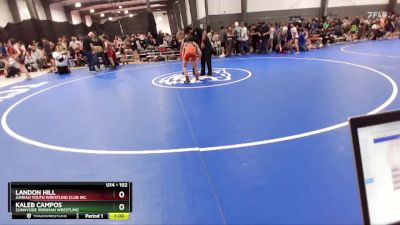 102 lbs Semifinal - Landon Hill, Juneau Youth Wrestling Club Inc. vs Kaleb Campos, Sunnyside Ironman Wrestling