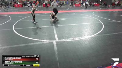 75 lbs Cons. Round 2 - Emerson Ritchie, New London vs Bentley Forster, Spring Valley