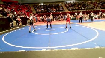 92 lbs Quarterfinal - Owen Collier, Cushing Tigers vs Wyatt Cates, Glenpool Youth Wrestling