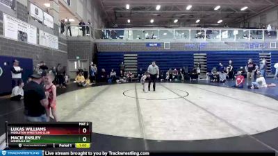 40 lbs Round 4 - Macie Ensley, Homedale WC vs Lukas Williams, Middleton Wrestling Club