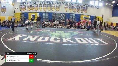 132 lbs Round 5 (8 Team) - Michael Rodriguez, Talon WC vs Brandon Lemke, VSUS Athletics RTC