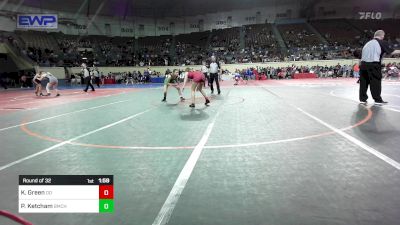 113 lbs Round Of 32 - Khynlee Green, Duncan Lady Demons vs Paige Ketcham, Bishop McGuinness JH