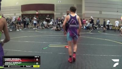 107 lbs Round 2 (6 Team) - Caden Woodall, Untouchables Purple vs Joshua Gormley, Ragin Raisins WC