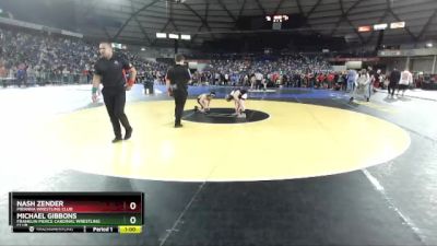 108 lbs Cons. Round 1 - Nash Zender, Piranha Wrestling Club vs Michael Gibbons, Franklin Pierce Cardinal Wrestling Club