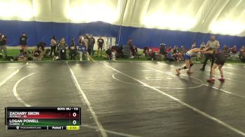 113 lbs Quarterfinal - Zachary Sikon, Mckinley vs Logan Powell, Clarion