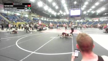 74 lbs Semifinal - Tayven Kem, Ravage WC vs Brekston Conry, Pomona Elite