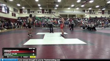 160 lbs Cons. Round 1 - Donald Tyler, Waterloo East vs Spencer Martin, Maquoketa