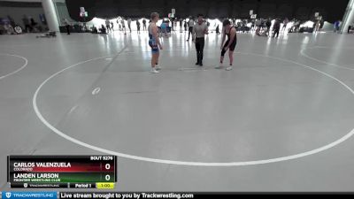 165 lbs Cons. Round 2 - Carlos Valenzuela, Colorado vs Landen Larson, Frontier Wrestling Club