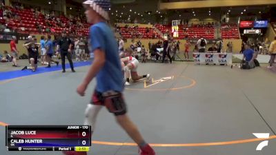 170 lbs Quarterfinal - Jacob Luce, IL vs Caleb Hunter, OK