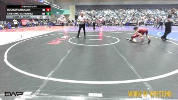 58 lbs Round Of 64 - Suliman Abdullah, Mad Dawg Wrestling Club vs Cristiano Gutierrez, Region Wrestling Academy