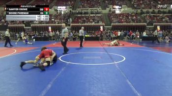 137 lbs Champ. Round 1 - Sawyer Crowe, SW Mt Wrestling vs Boone Foreman, Unattached