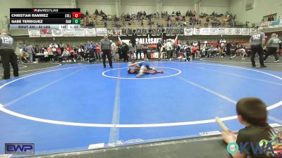 92 lbs Rr Rnd 4 - Christian Ramirez, Collinsville Cardinal Youth Wrestling vs Gabe Terriquez, Raw Wrestling Club