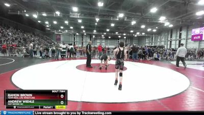 84 lbs Cons. Round 2 - Ramon Brown, Team Real Life Wrestling vs Andrew Wiehle, Mat Demon WC