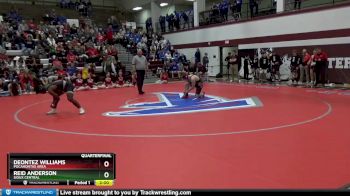 182 lbs Quarterfinal - Deontez Williams, Pocahontas Area vs Reid Anderson, Sioux Central