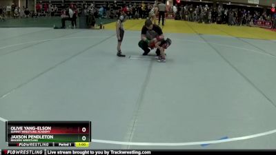 40 lbs Round 4 - Olive Yang-Elson, Summit Wrestling Academy vs Jaxson Pendleton, Ringers Wrestling