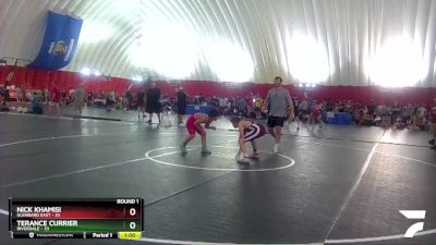 109-110 lbs Round 1 - Nick Khamisi, Glenbard East vs Terance Currier, Riverdale