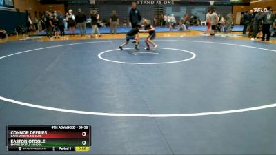 54-58 lbs Round 1 - Connor DeFries, Davis Wrestling Club vs Easton OToole, Empire Battle School