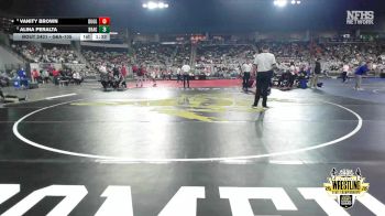 G6A-105 lbs Cons. Semi - Vanity Brown, DOUGLASS (Girls) vs Alina Peralta, BROKEN ARROW (Girls)