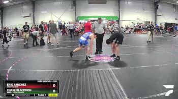 138 lbs Cons. Round 3 - Erik Sanchez, Unattached vs Chase Blackmon, Perry High School