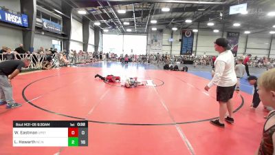 65 lbs Rr Rnd 2 - Wyatt Eastman, Upstate Uprising White vs Liam Howarth, NC National Team