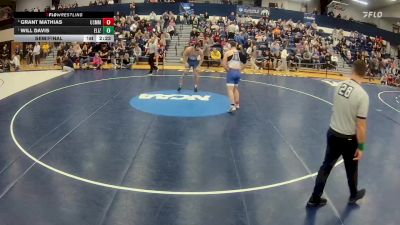 197 lbs Semifinal - Will Davis, Elizabethtown vs Grant Mathias, Merchant Marine