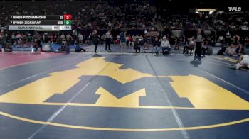 6A 98 lbs Quarterfinal - Ryder Zickgraf, Meridian vs River Fitzsimmons, Centennial