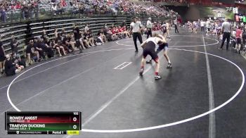 102 lbs Round 3 (6 Team) - Traevon Ducking, Indiana Gold vs Rowdy Angst, Team Rogue
