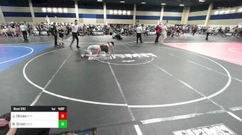 120 lbs Round Of 32 - Jay Olivas, Red Wave WC vs Braydden Crum, Steel City Reloaded