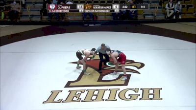 141 lbs CJ Composto (Penn) vs Connor McGonagle (Lehigh)