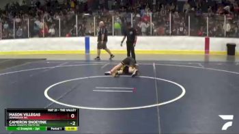 100 lbs Quarterfinal - Cameron Snoeyink, Black Knights Youth WC vs Mason Villegas, Downriver WC