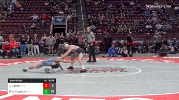 138 lbs Semifinal - Jacob Jones, Saucon Valley Hs vs Dreyvin Livingston, Reynolds Hs