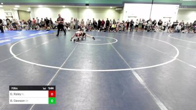 70 lbs Round Of 16 - Garrett Raley, FL vs Bennett Dawson, OK