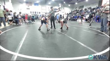 90 lbs Quarterfinal - Rheyden Self, Lone Grove Takedown Club vs Gunner Coffelt, Bridge Creek Youth Wrestling
