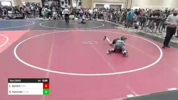 116 lbs Consi Of 16 #2 - Liam Gorton, Coast Wrestling vs Kalab Hammer, Team Real Life