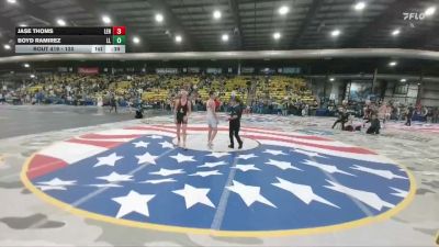 120 lbs 5th Place Match - Jase Thoms, Lennox vs Boyd Ramirez, Lander Legacy