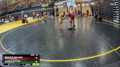 157 lbs Cons. Round 5 - Grayson Williams, Western Colorado vs Charlie Hutson, Fort Hays State