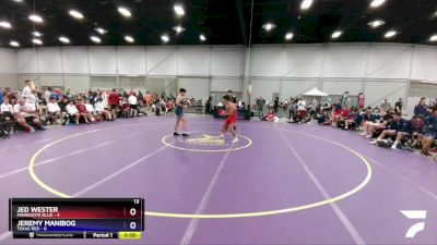 170 lbs Placement Matches (8 Team) - Jed Wester, Minnesota Blue vs Jeremy Manibog, Texas Red