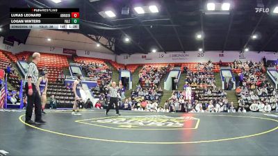 144 lbs Quarterfinals (8 Team) - Logan Winters, Yale HS vs Lukas Leonard, Madison HS