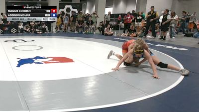115 lbs Champ. Rd Of 32 - Maggie Cornish, Tesoro High School Wrestling vs Addison Molina, Kellam Mat Rats Wrestling Club