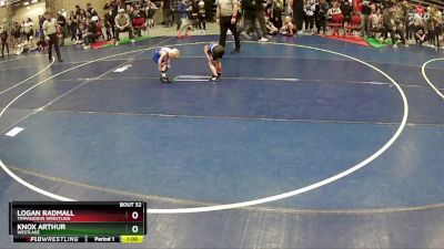 42 lbs Champ. Round 2 - Knox Arthur, WESTLAKE vs Logan Radmall, Timpanogos Wrestling