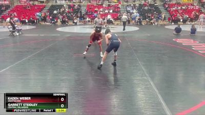 125 lbs Semifinal - Garrett Steidley, Central Oklahoma vs Kaden Weber, Unattached