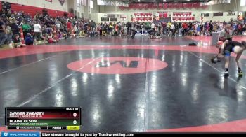 60 lbs Quarterfinal - Blaine Olson, Pursuit Wrestling Minnesota vs Sawyer Sweazey, Pinnacle Wrestling Club