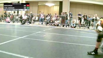 132 lbs Consi Of 16 #1 - Zach Stout, Great Oak HS vs Carl Andrade, Iron Forge WC