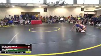 102 lbs Placement Matches (8 Team) - Nicholas Sorrow, Michigan Blue vs Matthew Centeno, California