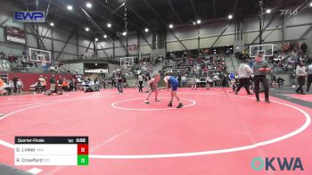 100 lbs Quarterfinal - Gavin Linker, Van Buren Matdawgs vs Ryken Crawford, Owasso Takedown Club