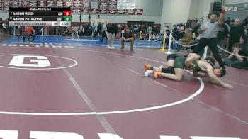 150 lbs Quarterfinal - Aaron Reed, Carver vs Aaron Petschke, Southwick-Tolland