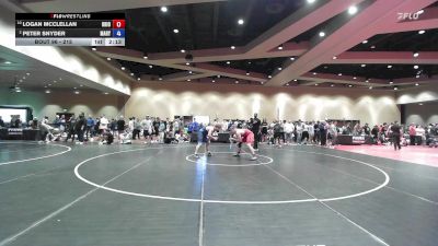 215 lbs Quarters - Logan McClellan, Ohio vs Peter Snyder, Maryland